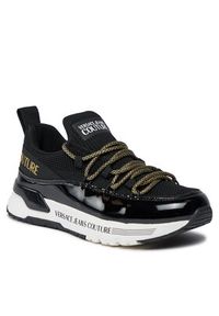 Versace Jeans Couture Sneakersy 75VA3SAB Czarny. Kolor: czarny. Materiał: materiał #2