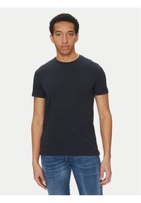 Geox T-Shirt M5510C T3243 F1624 Granatowy Regular Fit. Kolor: niebieski. Materiał: bawełna