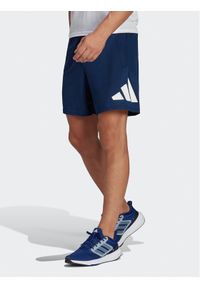 Adidas - adidas Szorty sportowe Train Essentials Logo Training Shorts IB8124 Niebieski Regular Fit. Kolor: niebieski. Materiał: syntetyk. Styl: sportowy