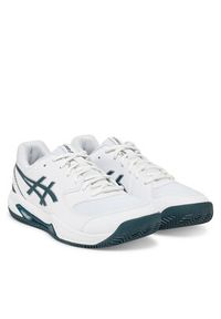 Asics Buty do tenisa Gel-Dedicate 8 Clay 1041A448 Biały. Kolor: biały. Materiał: skóra. Sport: tenis