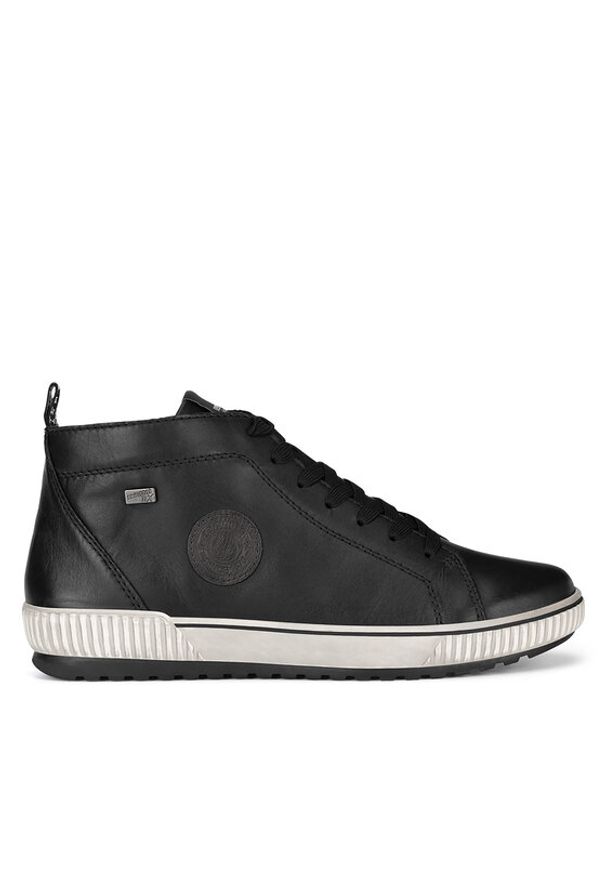 Remonte Sneakersy D0771-01 Czarny. Kolor: czarny. Materiał: skóra