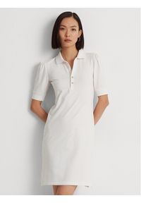 Lauren Ralph Lauren Sukienka codzienna 200834569002 Biały Regular Fit. Okazja: na co dzień. Kolor: biały. Typ sukienki: proste. Styl: casual #1