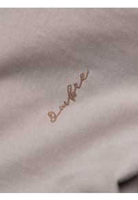 Ombre Clothing - Męska bawełniana koszula REGULAR z dzianiny single jersey - popielata V5 OM-SHCS-0138 - XXL. Kolor: szary. Materiał: bawełna, dzianina, jersey. Wzór: haft, kolorowy #6