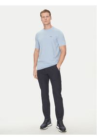 BOSS T-Shirt 50506373 Błękitny Regular Fit. Kolor: niebieski. Materiał: bawełna #4