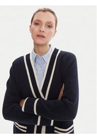 GANT - Gant Kardigan 4805340 Granatowy Relaxed Fit. Kolor: niebieski. Materiał: bawełna #4