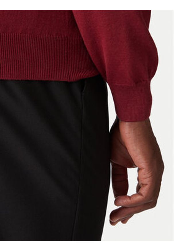 BOSS Sweter Ebenji 50528300 Czerwony Regular Fit. Kolor: czerwony. Materiał: wełna