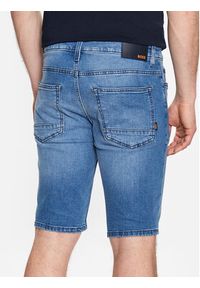 BOSS - Boss Szorty jeansowe Delaware 50488609 Niebieski Slim Fit. Kolor: niebieski. Materiał: jeans, bawełna #4