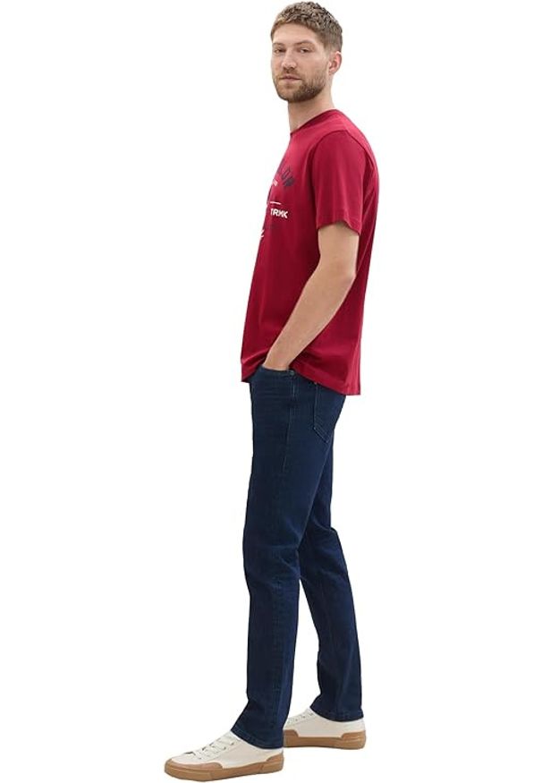 Męskie Spodnie Jeansowe Tom Tailor TOM TAILOR Josh slim Rinsed Blue Denim 1042340 10138
