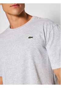 Lacoste T-Shirt TH7618 Szary Regular Fit. Kolor: szary. Materiał: syntetyk, bawełna #3