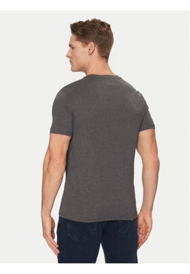 Tommy Jeans T-Shirt Jaspe DM0DM20363 Szary Slim Fit. Kolor: szary. Materiał: bawełna