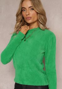 Renee - Zielony Sweter Wełniany Elisabema. Kolor: zielony. Materiał: wełna. Długość rękawa: długi rękaw. Długość: długie. Styl: klasyczny #3