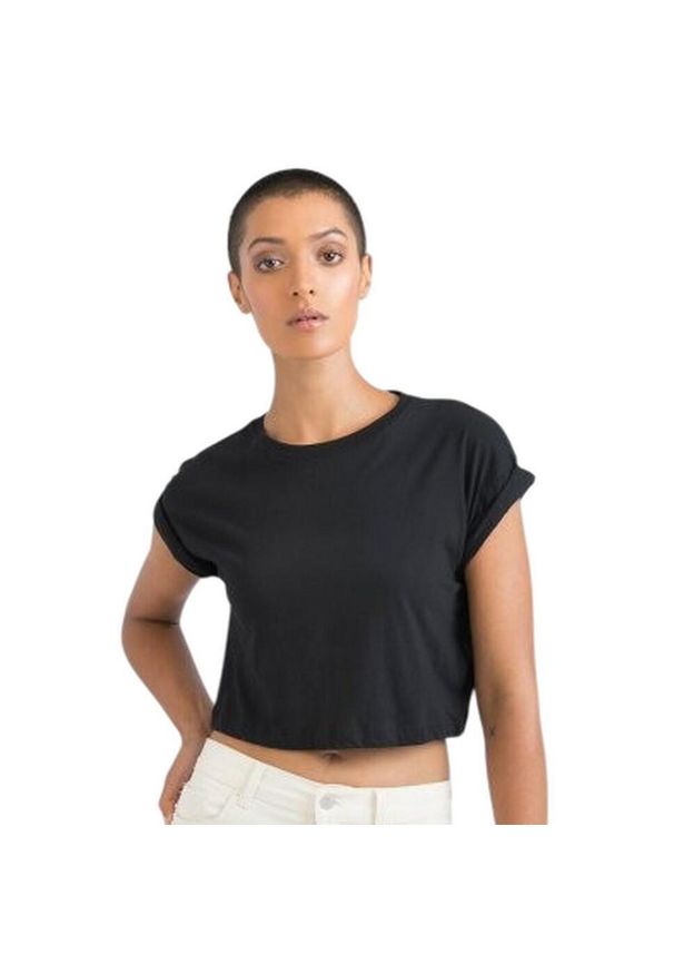 MANTIS - Top Damski Z Bawełny Organicznej. Kolor: czarny. Materiał: bawełna