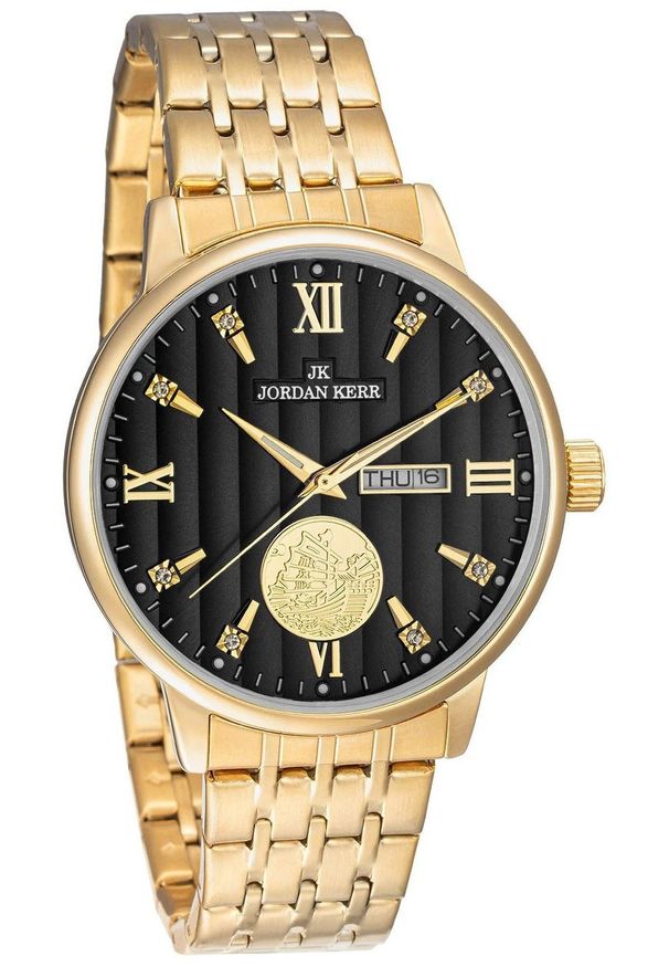 Perfect - Zegarek Jordan Kerr L1070 IPG CT męski elegancki 42 mm .. Styl: elegancki
