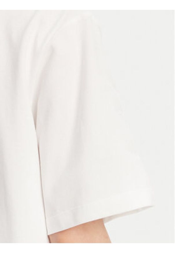 Marella Polo Gonzaga 2513951014 Biały Relaxed Fit. Typ kołnierza: polo. Kolor: biały. Materiał: bawełna