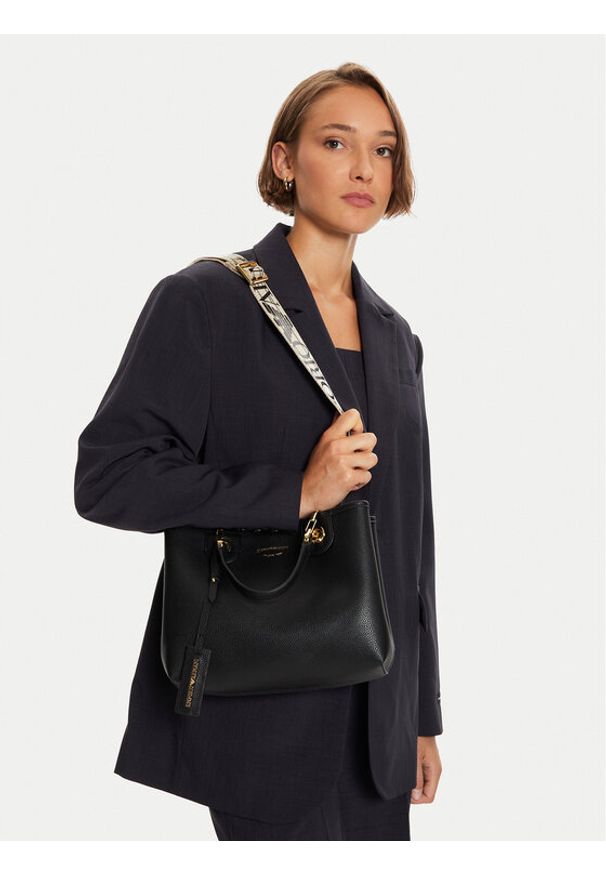 Emporio Armani Torebka EW000361 AF12103 MC032 Czarny. Kolor: czarny. Materiał: skórzane