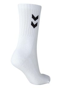 Zestaw skarpet sportowych dla dorosłych Hummel 3-Pack Basic Sock. Kolor: biały. Sport: piłka ręczna