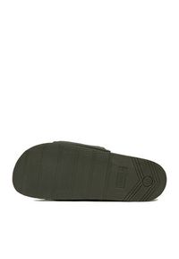 Hunter Klapki M-865993 Khaki. Kolor: brązowy. Materiał: materiał #2