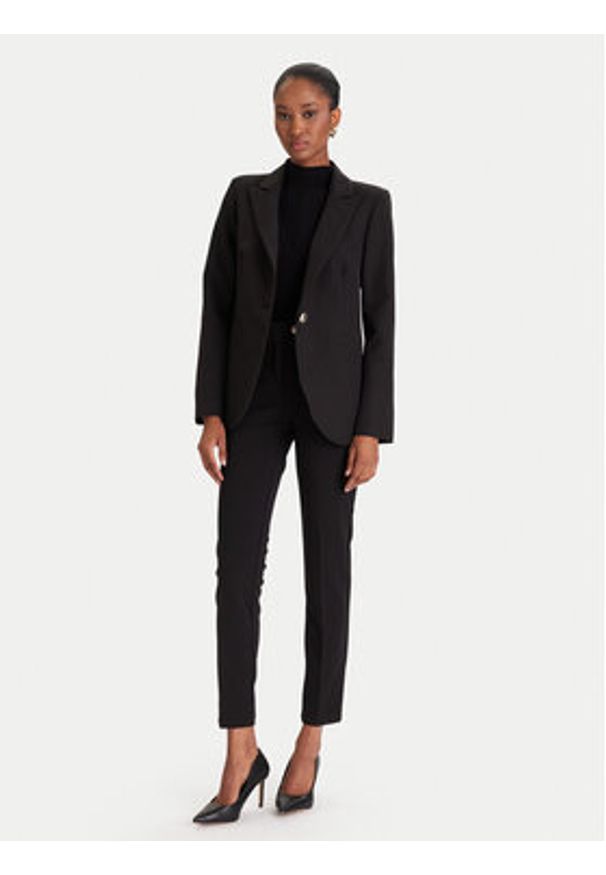 Rinascimento Chinosy CFC0126226003 Czarny Slim Fit. Kolor: czarny. Materiał: syntetyk