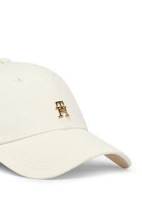 TOMMY HILFIGER - Tommy Hilfiger Czapka z daszkiem Th Elevated Chic Cap AW0AW17631 Biały. Kolor: biały. Materiał: bawełna #4