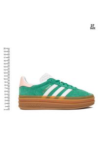 Adidas - adidas Sneakersy Gazelle Bold IH6455 Zielony. Kolor: zielony. Materiał: skóra, zamsz. Model: Adidas Gazelle #4