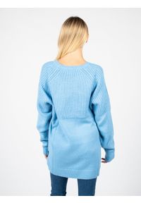 Silvian Heach Sweter "Mondee" | PGA22132 | Kobieta | Błękitny. Kolor: niebieski. Materiał: nylon, akryl. Wzór: ze splotem