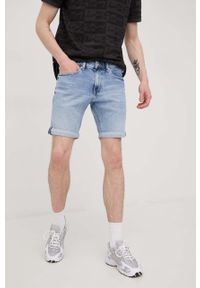 Tommy Jeans szorty jeansowe SCANTON BF0111 męskie. Kolor: niebieski. Materiał: denim #4
