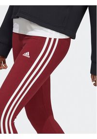 Adidas - adidas Legginsy Essentials 3-Stripes High-Waisted Single Jersey Leggings IC9903 Czerwony. Kolor: czerwony. Materiał: bawełna, jersey #6