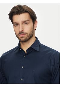 Michael Kors Koszula MD0MD91514 Granatowy Slim Fit. Kolor: niebieski. Materiał: bawełna #5