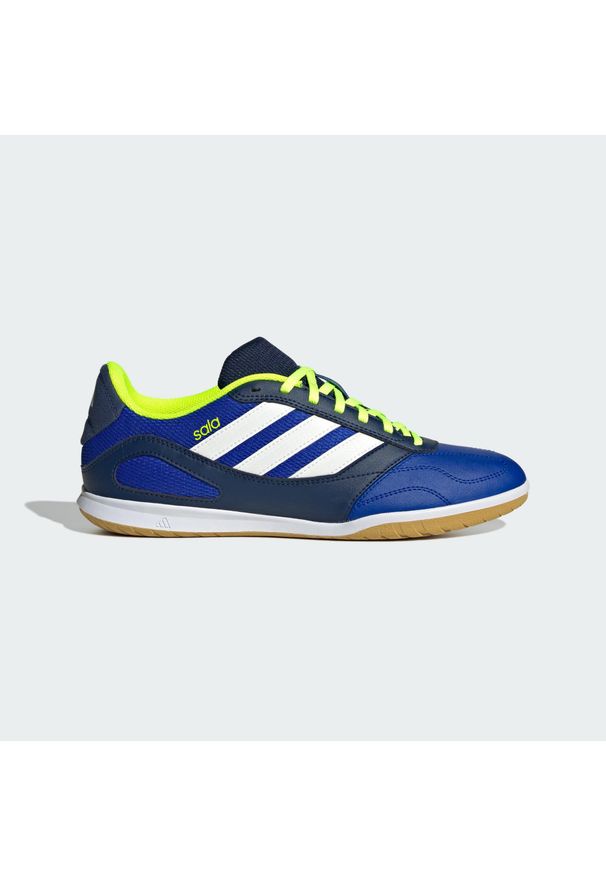 Adidas - Buty Super Sala Competition 3 Indoor. Kolor: niebieski, wielokolorowy, biały, żółty. Sport: piłka nożna