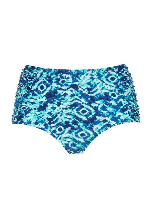 Cellbes Wysokie majtki od bikini w niebieskie wzory niebieski we wzory female niebieski/ze wzorem 38. Stan: podwyższony. Kolor: niebieski