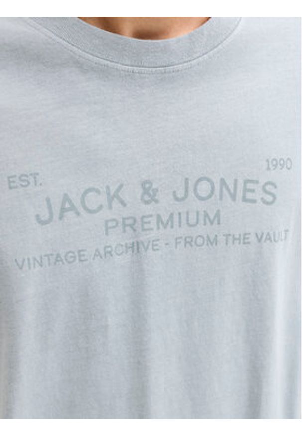 Jack & Jones T-Shirt Blucaleb 12293014 Błękitny Regular Fit. Kolor: niebieski. Materiał: bawełna