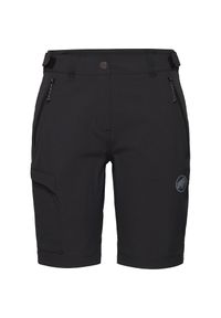 Spodenki turystyczne damskie Mammut Runbold IV Shorts. Kolor: czarny. Sport: turystyka piesza