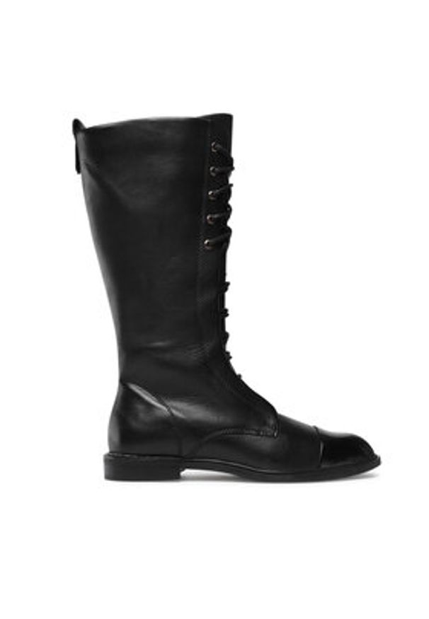 Sergio Bardi Oficerki RST-A1008-04SB Czarny. Kolor: czarny. Materiał: skóra