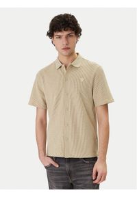 Guess Koszula M6GP09 K3078 Beżowy Regular Fit. Kolor: beżowy. Materiał: syntetyk #1