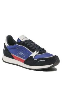 Emporio Armani Sneakersy X4X537 XM678 S155 Granatowy. Kolor: niebieski. Materiał: materiał