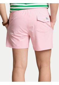 Polo Ralph Lauren Szorty kąpielowe 710910260015 Różowy Slim Fit. Kolor: różowy. Materiał: syntetyk