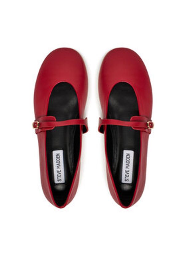 Steve Madden Baleriny Rejoice SM11003565 Czerwony. Kolor: czerwony. Materiał: skóra