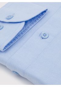 Pako Lorente - PAKO LORENTE – Niebieska bawełniana koszula męska. Kolor: niebieski, biały. Materiał: bawełna. Długość rękawa: długi rękaw. Długość: długie. Styl: elegancki #3