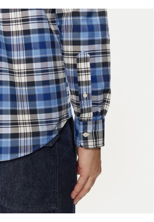 TOMMY HILFIGER - Tommy Hilfiger Koszula Heritage MW0MW37566 Niebieski Regular Fit. Kolor: niebieski. Materiał: bawełna