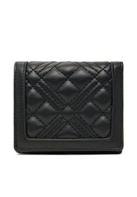 Love Moschino - LOVE MOSCHINO Mały Portfel Damski JC5601PP1MLA000B Czarny. Kolor: czarny. Materiał: skóra #3
