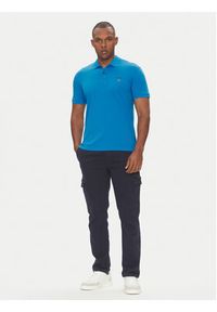 Napapijri Polo Elbas NP0A4GB4 Niebieski Regular Fit. Typ kołnierza: polo. Kolor: niebieski. Materiał: bawełna