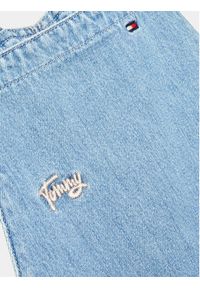 TOMMY HILFIGER - Tommy Hilfiger Sukienka jeansowa Dungaree KG0KG07194 D Niebieski Regular Fit. Kolor: niebieski. Materiał: bawełna #3