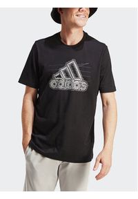 Adidas - adidas T-Shirt Growth Badge Graphic IN6258 Czarny Regular Fit. Kolor: czarny. Materiał: bawełna