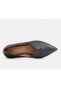 Marco Shoes Grafitowe Baleriny damskie Marco 1285P z wycięciem szare. Kolor: szary #4