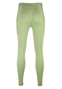 BESHAPED - Legginsy fitness damskie Beshaped Lift Me Up z kieszeniami. Kolor: zielony. Materiał: nylon. Sport: fitness