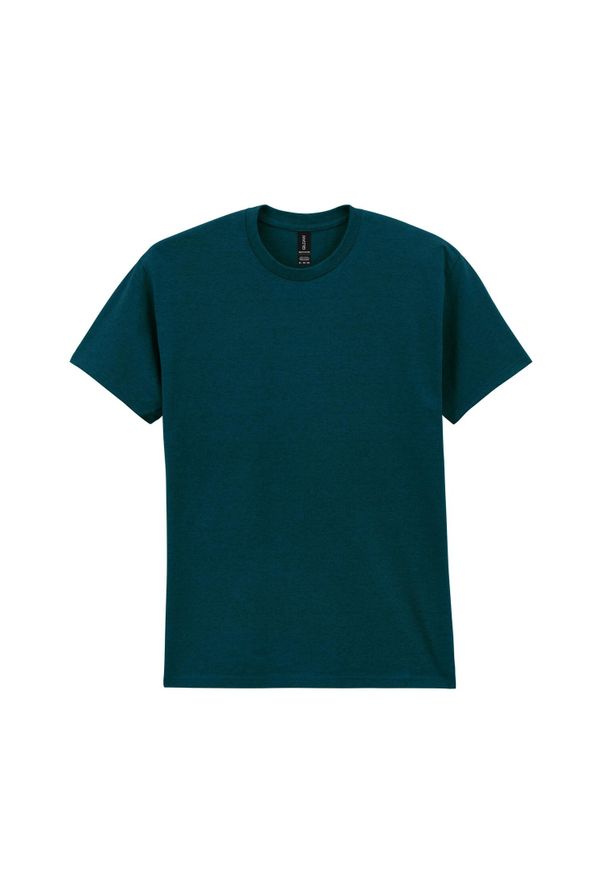 GILDAN - Ciężka Bawełniana Koszulka Unisex Dla Dorosłych. Kolor: zielony. Materiał: bawełna