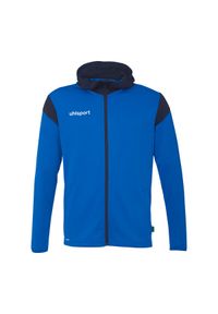 UHLSPORT - Bluza dresowa z kapturem Uhlsport Squad 27. Typ kołnierza: kaptur. Kolor: niebieski. Materiał: dresówka. Sport: piłka nożna #1