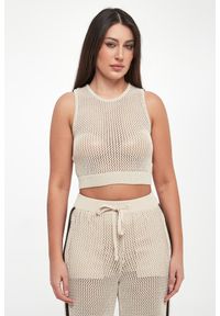 Pinko - Top damski ażurowy Morus PINKO. Wzór: ażurowy #5