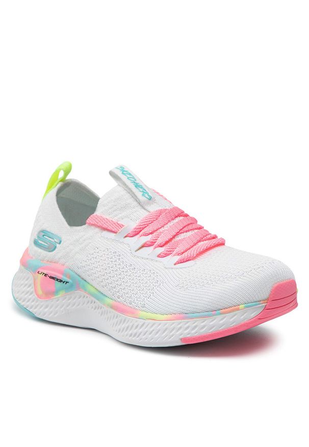 skechers - Buty Skechers Solar Fuse 302040L/WMLT White/Multi. Kolor: biały. Materiał: materiał
