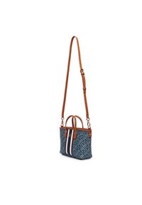 TOMMY HILFIGER - Tommy Hilfiger Torebka Th Monoplay Mini Tote Stripe Le AW0AW18389 Niebieski. Kolor: niebieski. Materiał: skórzane #5